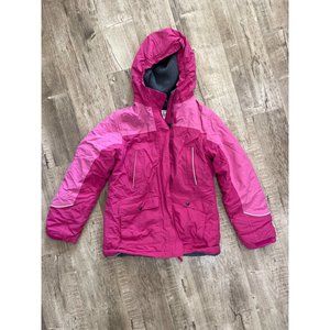 Lands’ End Kids Squall Fleece-Lined Waterproof Insulated Jacket Pink Girls XL-16